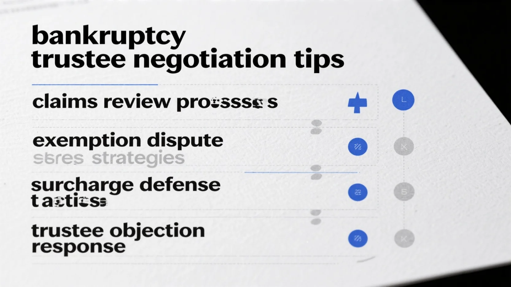 Comprehensive Guide: Bankruptcy Trustee Negotiation, Objection Response, Dispute Strategies & More