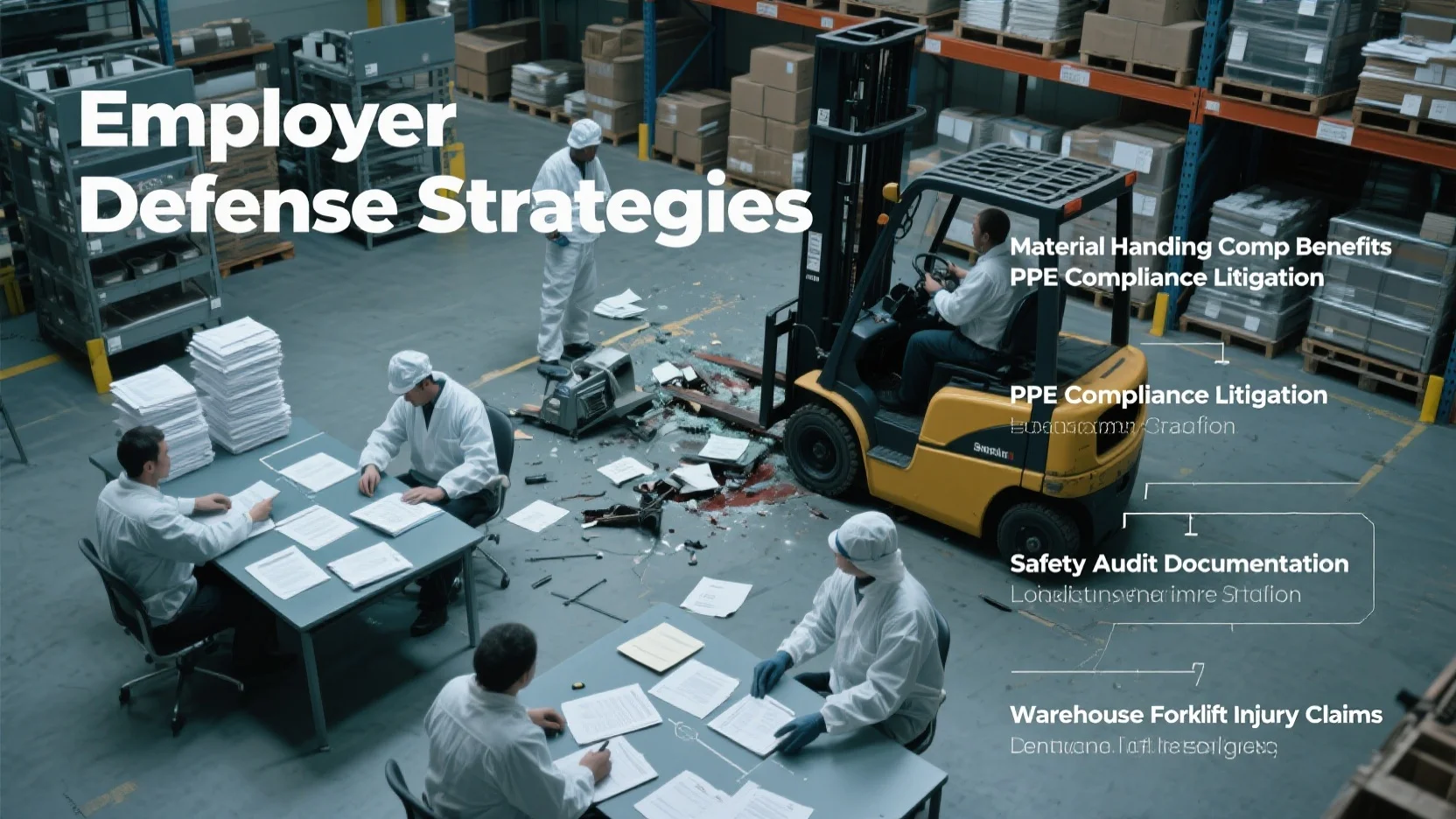 Comprehensive Guide to Warehouse Forklift Injury Claims, Comp Benefits, PPE Litigation, Safety Audits, and Employer Defenses
